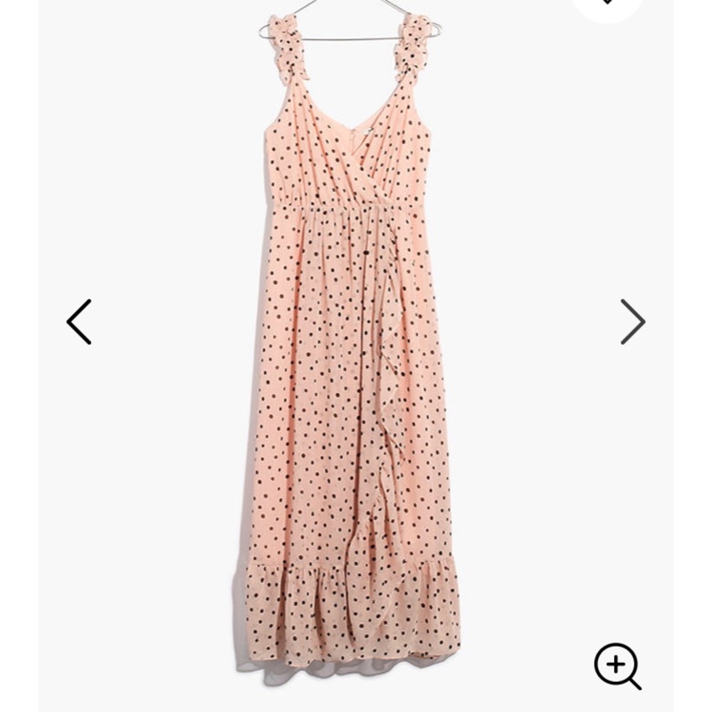 Madewell Ruffle Strap Wrap Dress